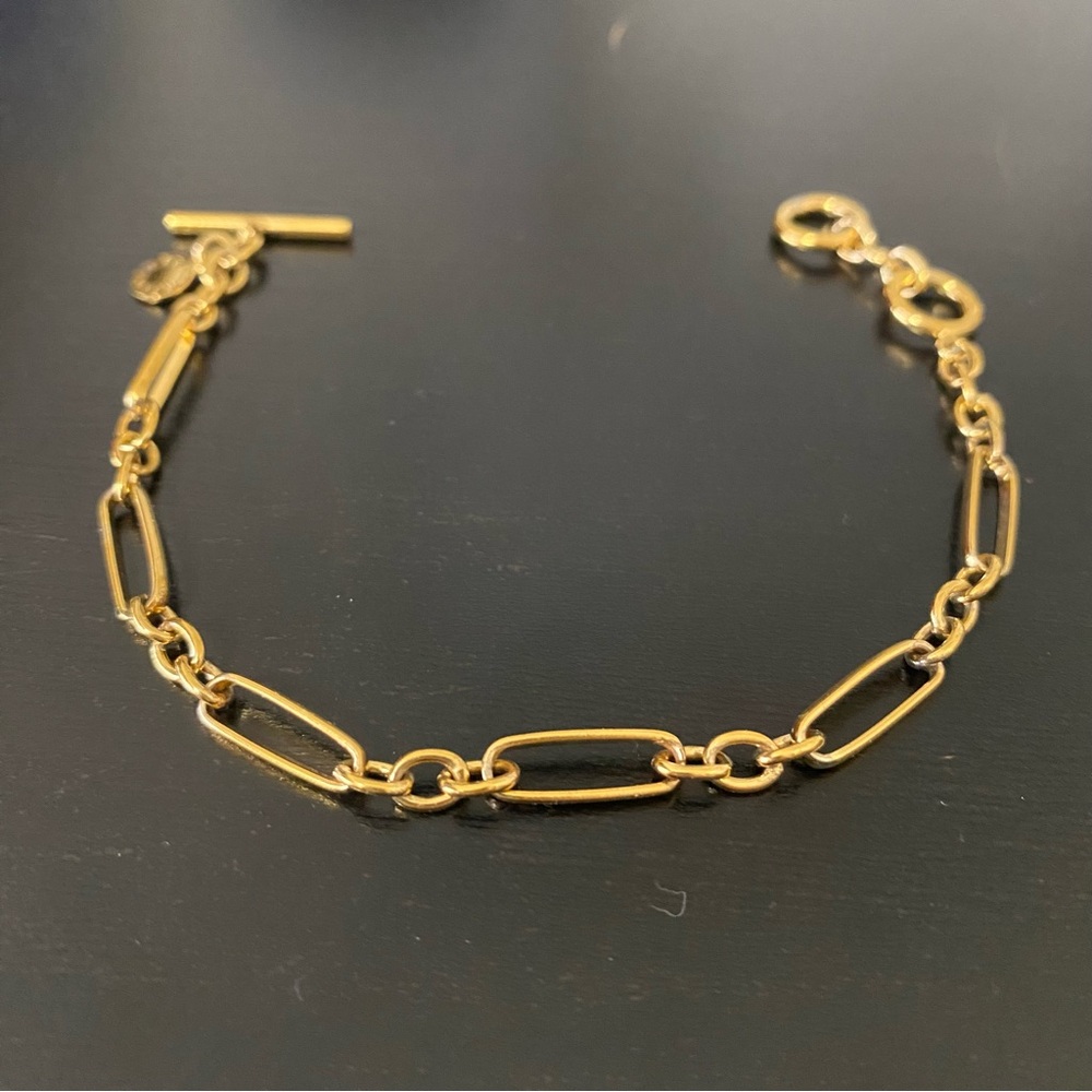 J CREW Minimalist Gold Chain Bracelet